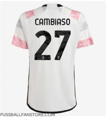 Juventus Andrea Cambiaso #27 Replik Auswärtstrikot 2023-24 Kurzarm